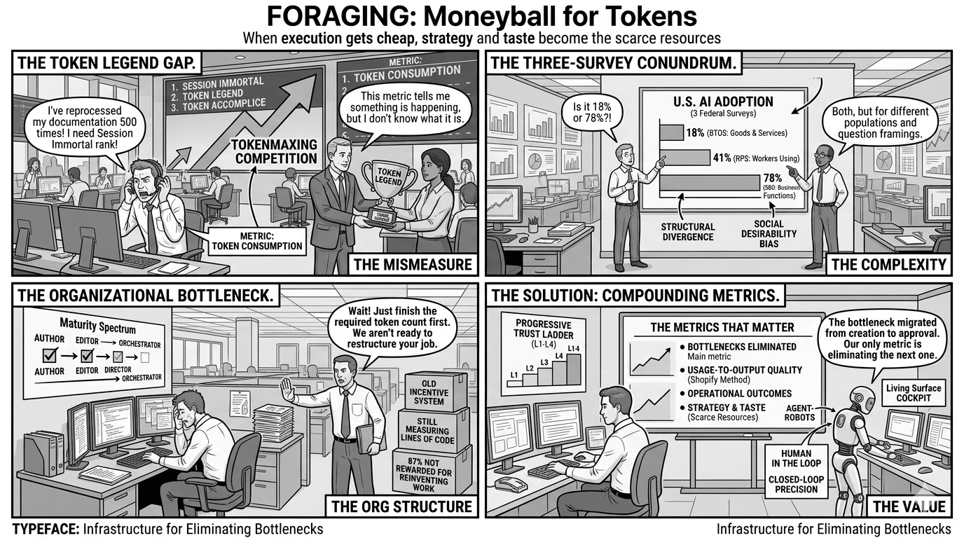 Foraging: Moneyball for Tokens