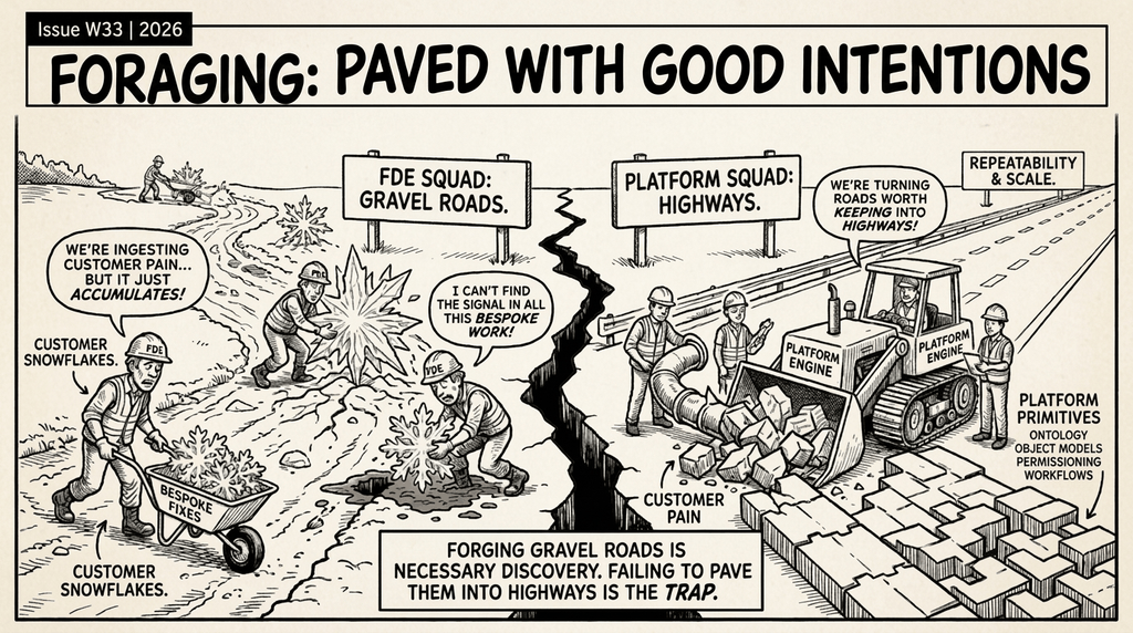 Forage №33 — Paved With Good Intentions, cover illustration